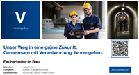 Verbund Mayrhofen - Stellenausschreibung für Facharbeiter:in Bau